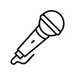 open mic night icon, open mic night line art - simple line art of open mic night, perfect for open mic night logos and icons and themed design 