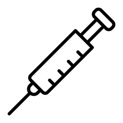 Injection Vector Line Icon Design