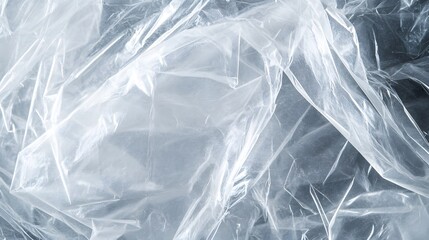 Obraz premium Abstract Texture Of Crumpled Transparent Plastic Film