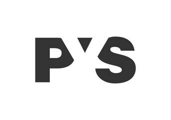 PYS logo design. Initial letter P Y S bold font style for tech startups, consulting, corporate branding. Creative company name, headlines typography identity, trendy logotype.