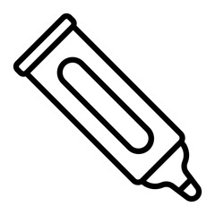 Fototapeta premium Marker Vector Line Icon Design