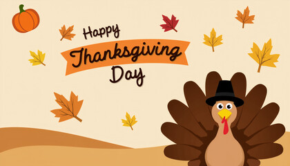 Obraz premium thanksgiving day card