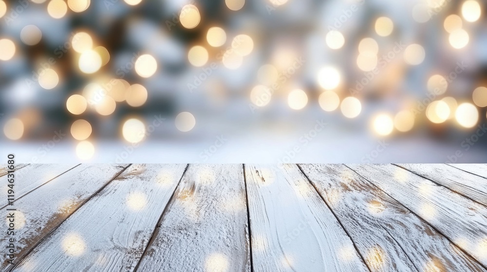 Aufkleber a white table sits against a backdrop of soft bokeh lights that sparkle softly, setting a cozy and i
