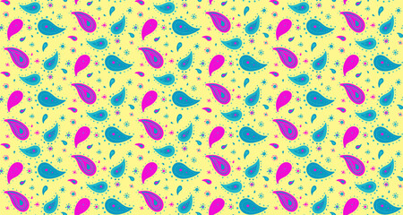 Image abstract at retro clothes. Curtain custom by henna swatch. Paisley fashion in flower surreal.