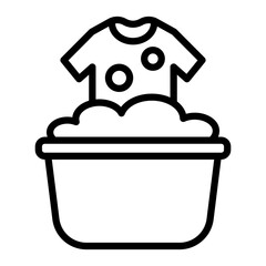 Rinse Vector Line Icon Design