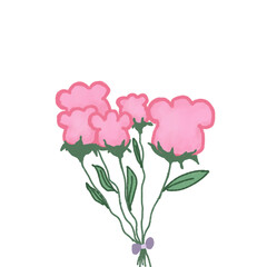 bouquet of pink roses