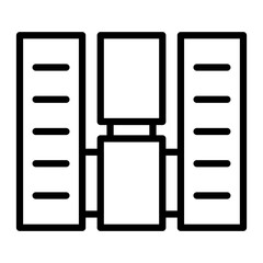 Clothes Folder Vector Line Icon Design