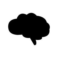brain icon, on transparent background