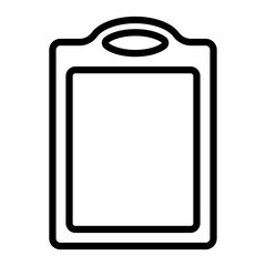 Cutting Board Vector Line Icon Design