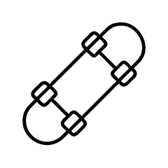 fingerboard mini skateboard icon, fingerboard mini skateboard line art - simple line art of fingerboard mini skateboard, perfect for fingerboard mini skateboard logos and icons and themed design 