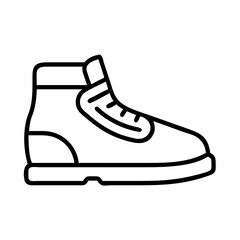 skateboarding shoes icon, skateboarding shoes line art - simple line art of skateboarding shoes, perfect for skateboarding shoes logos and icons and themed design 