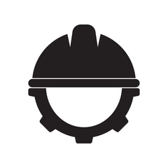 flat icon vector helmet equipment and construction gear