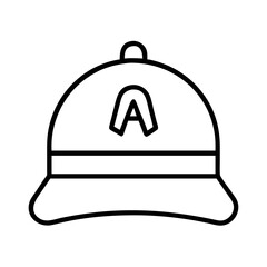 skater s hat with logo icon, skater s hat with logo line art - simple line art of skater s hat with logo, perfect for skater s hat with logo logos and icons and themed design 