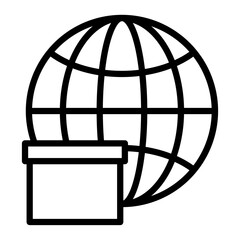 Worldwide Vector Line Icon Design