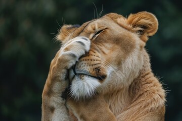 Lion wildlife mammal animal.