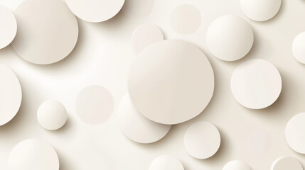 Set of abstract template banner with simple volume white circles 