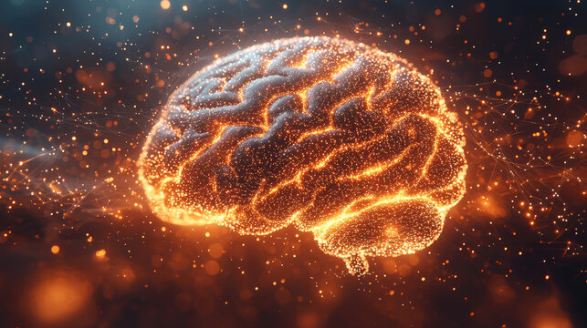 Illuminated Digital Brain Network Visualization - Powered by Adobe