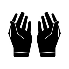 Obraz premium pray icon solid style