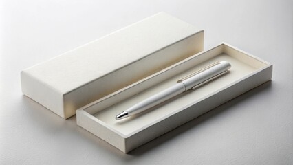 Elegant White Pen in a Gift Box Ready for Presentation