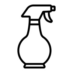 Water Spray Vector Line Icon Design