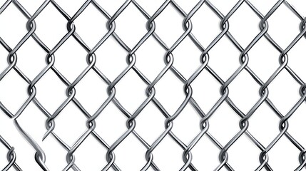 Fototapeta premium Close up view of a chain link fence