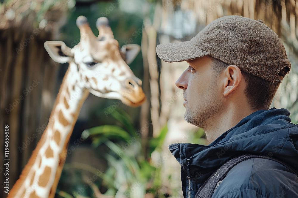 Poster ai generated image of a zoologist studying animal behavior generative ai image