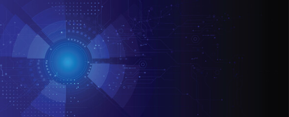 Cloud and computing abstract technology backgeound with circuit elements