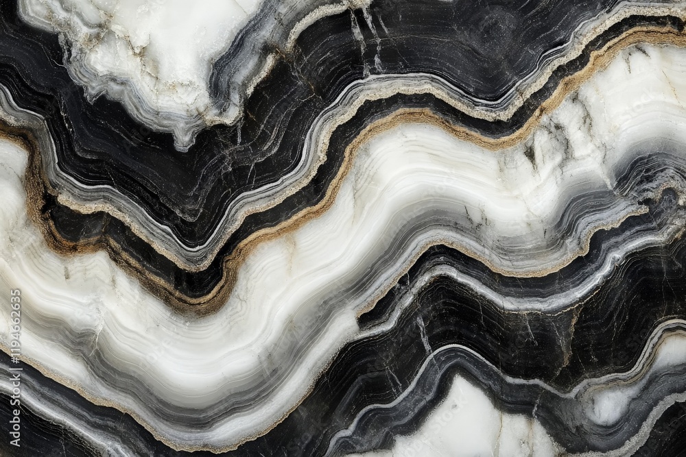 Poster this elegant marble design features a black and white color palette with flowing lines, perfect for 