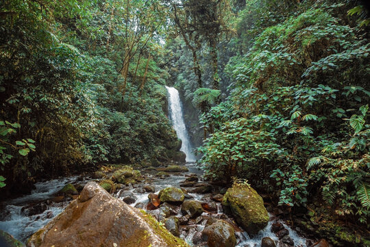 La Paz waterfall national park in Costa Rica
