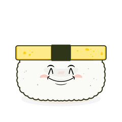 tamago sushi smile face cartoon cute