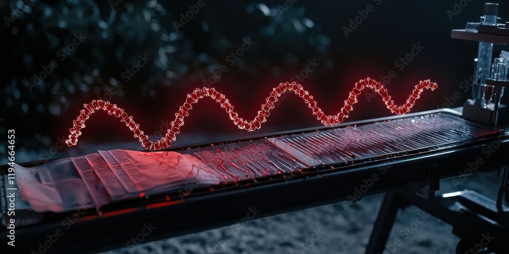 Poster abstract visualization of sound waves dynamics