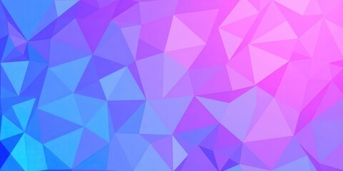 Fototapeta premium A vibrant and modern triangle abstract background in shades of blue, purple, and pink, perfect for adding a pop of color to any design, abstract, modern