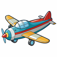 airplane isolated on white