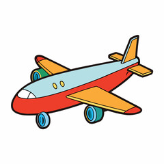 airplane isolated on white