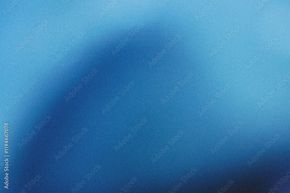 Poster blue blurred gradient abstract background with noise.