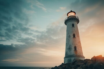 Lighthouse architecture building outdoors.