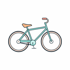 Fototapeta premium bicycle isolated on white