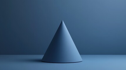 Fototapeta premium 3D Geometric Pyramid Shape with Abstract Background and Drops