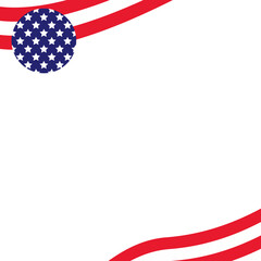 Border Flag USA 13