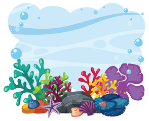 Colorful Underwater Coral Reef Scene