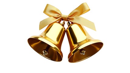 christmas bell with ribbon
