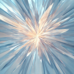 Obraz premium Crystalline fractal burst abstract