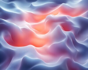 Obraz premium Abstract wavy texture with pastel color gradients.