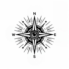 Surreal aesthetic Compass logo compass architecture building.