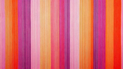 82. A multicolored striped pattern with bright shades of pink, orange, and purple