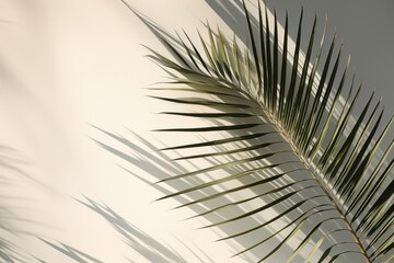 Obraz premium Palm leaves outdoors nature plant.