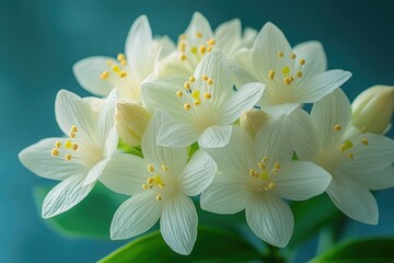 Fototapeta premium Close-up of a bunch of white flowers