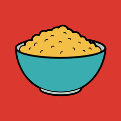 illustration of a bowl of quinoa 