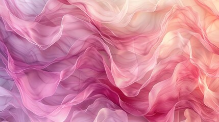Fototapeta premium Abstract Pink Wavy Fabric Background