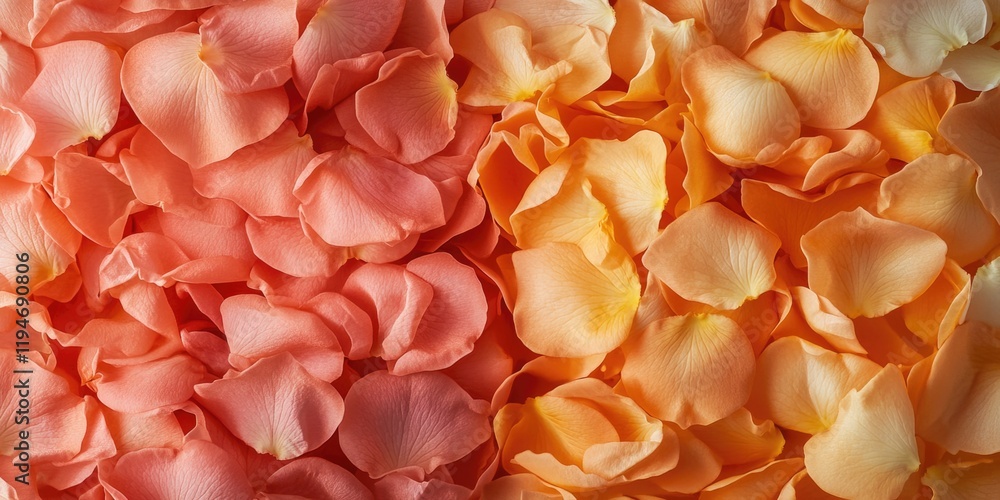 Poster a detailed view of colorful flowers with petals and leaves, suitable for use in designs about nature